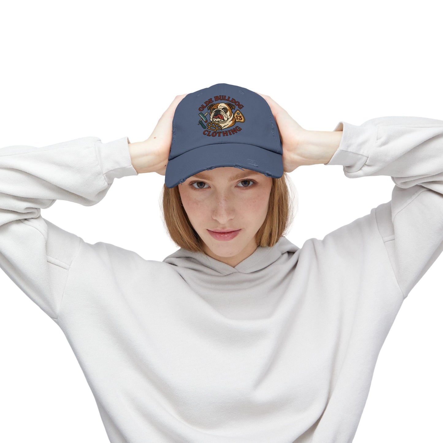 Olde Bulldog Distressed Cap