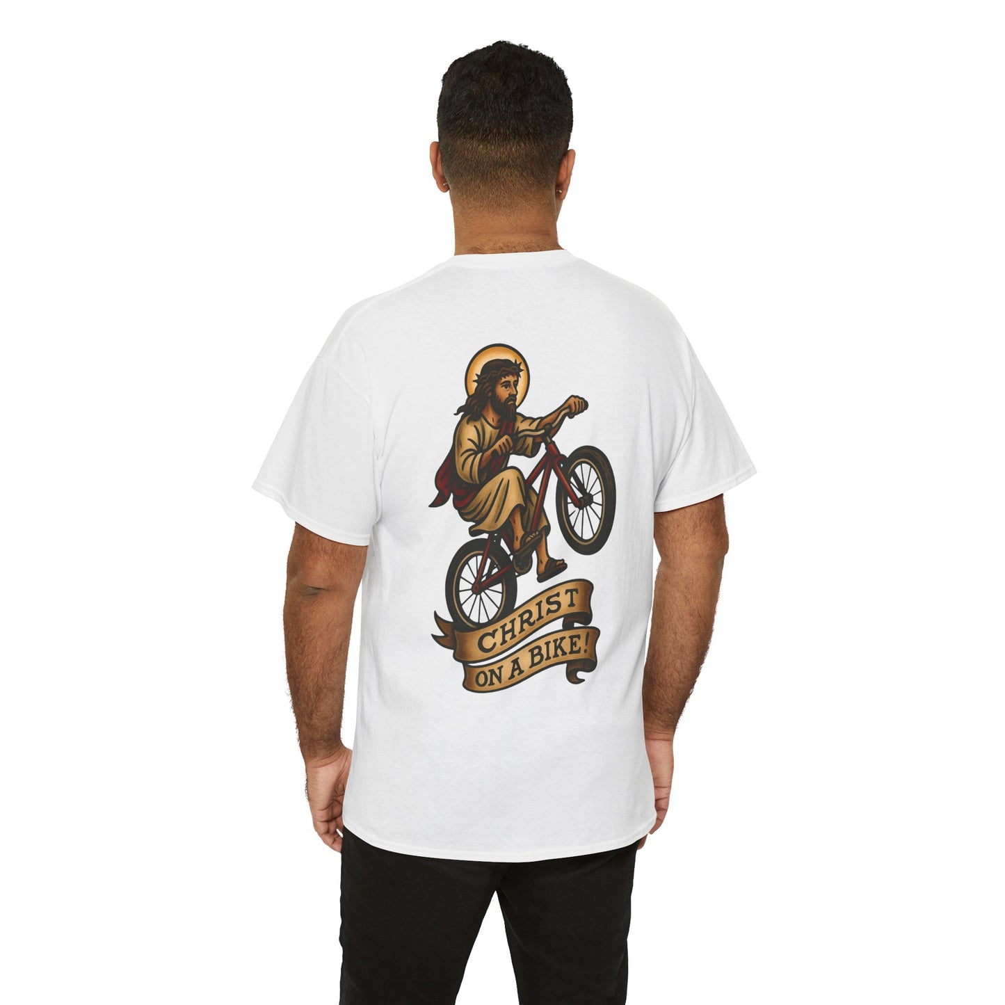 Christ on a Bike Unisex Tee.