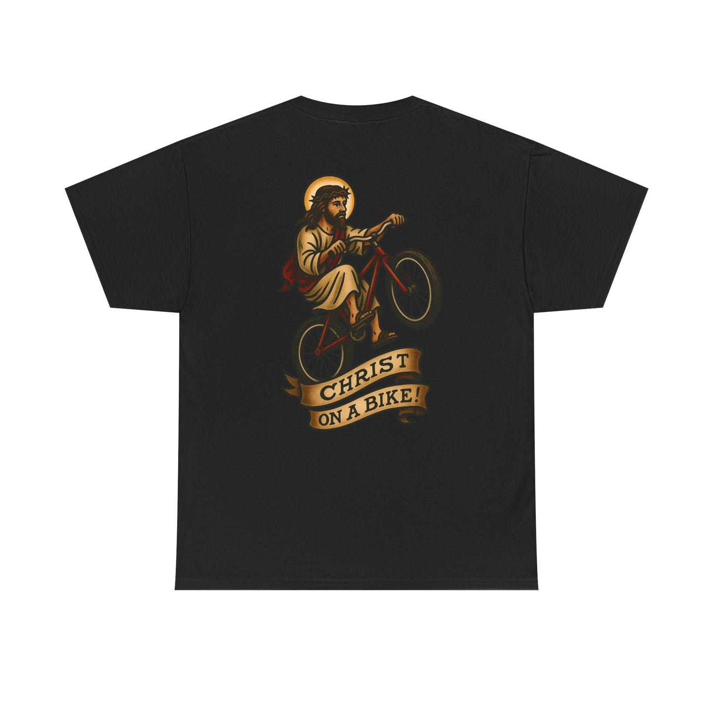 Christ on a Bike Unisex Tee.