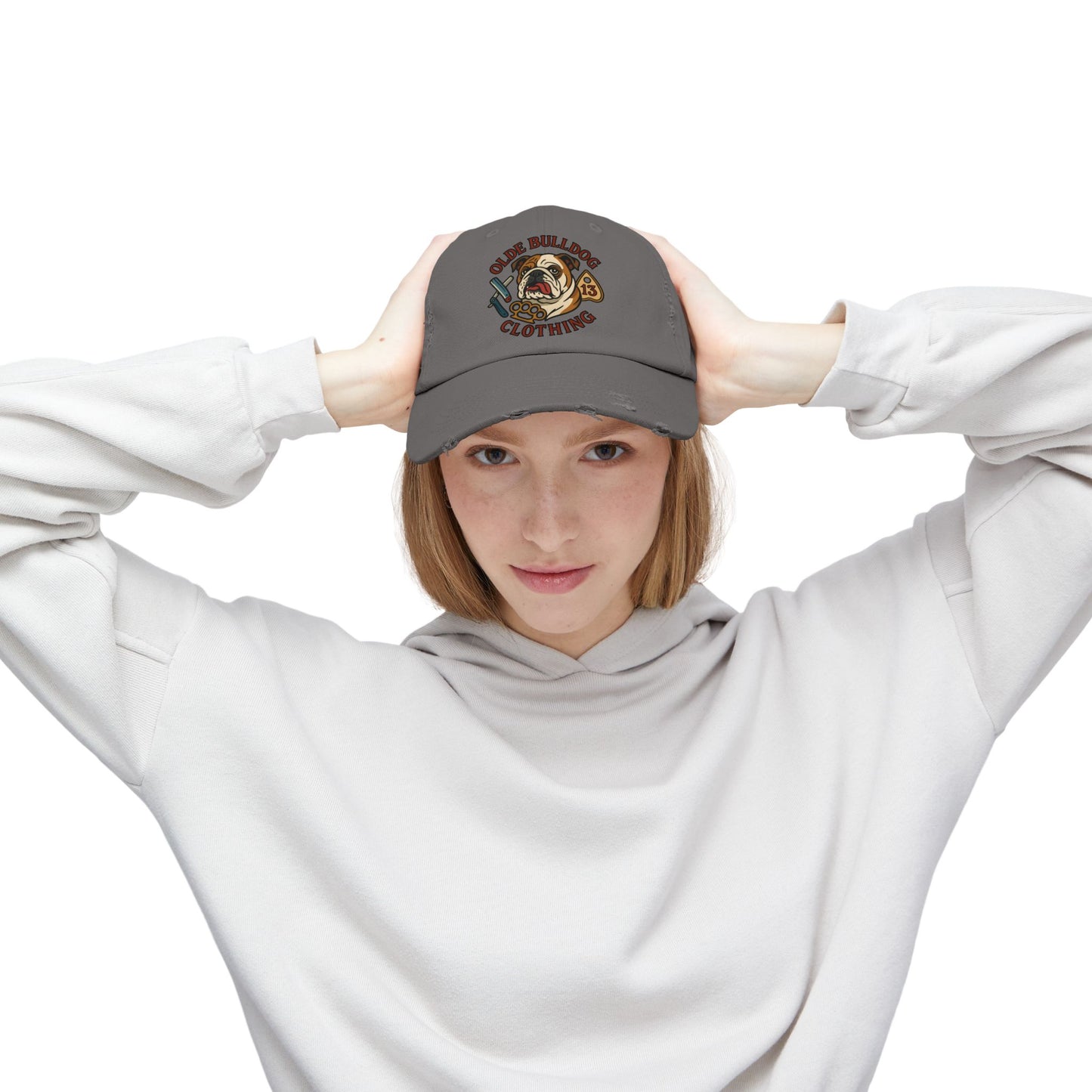 Olde Bulldog Distressed Cap