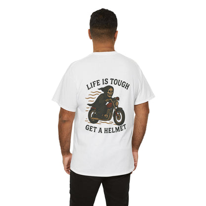 Get A Helmet Unisex Tee.