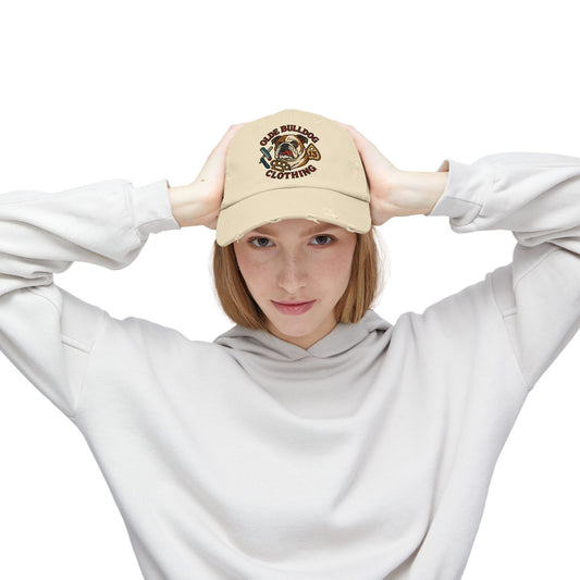 Olde Bulldog Distressed Cap