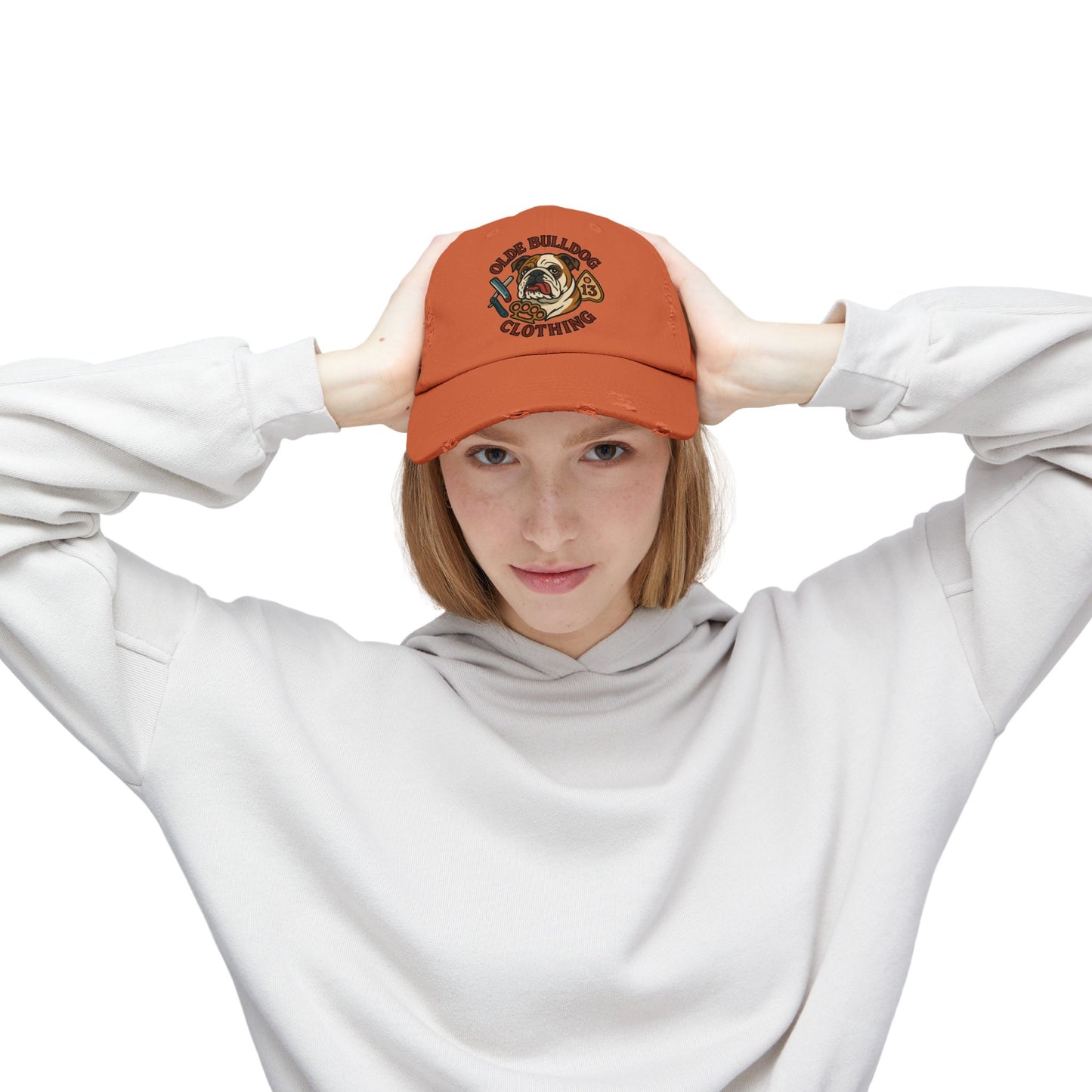 Olde Bulldog Distressed Cap